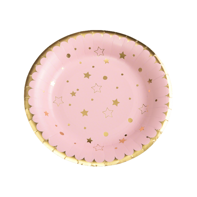 7-tommers biologisk nedbrytbar papirplate – rund